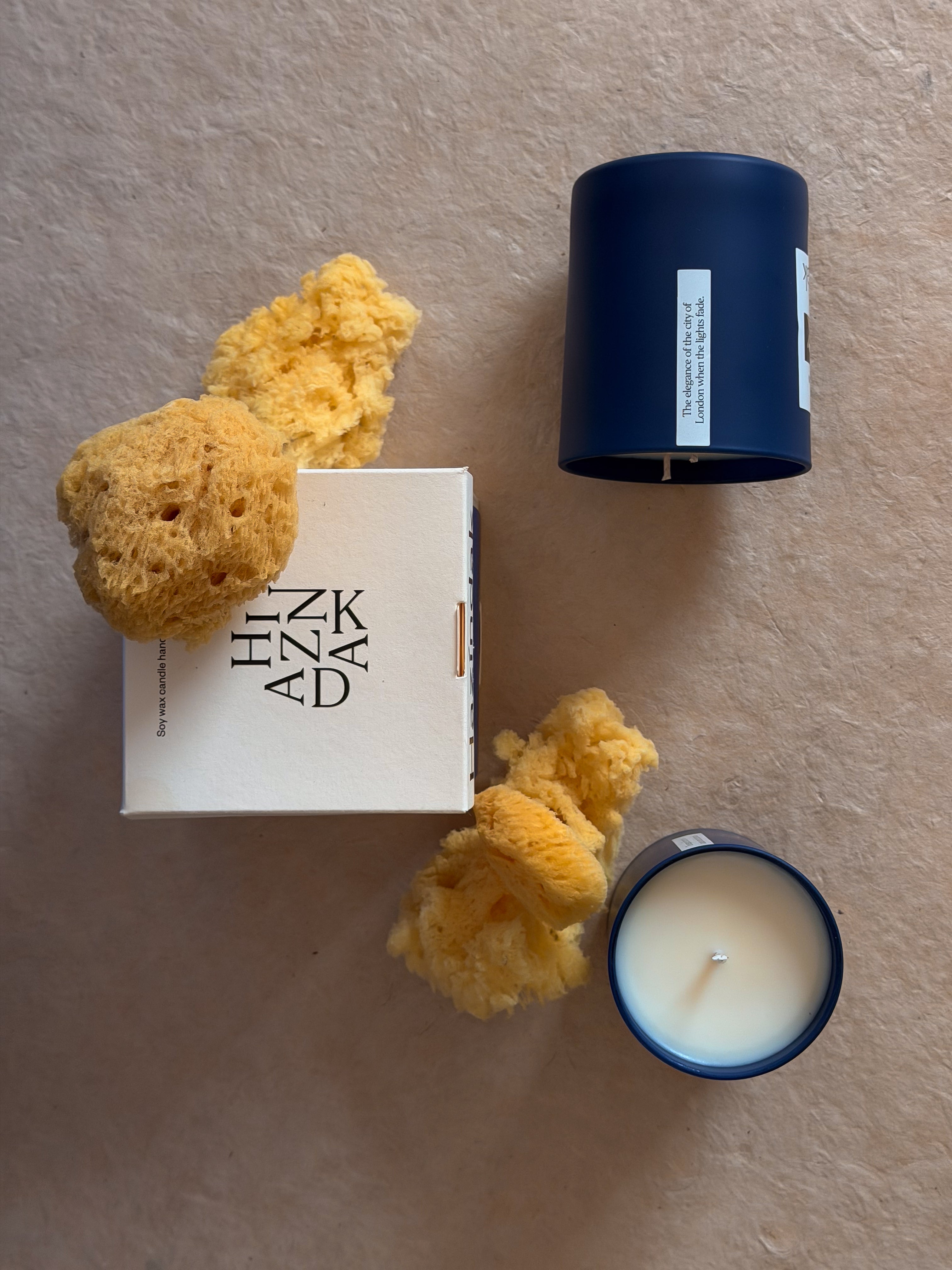Hazindak Midnight Crown candle alongside our handcrafted candle collection, available in the UK and rest of the world.
